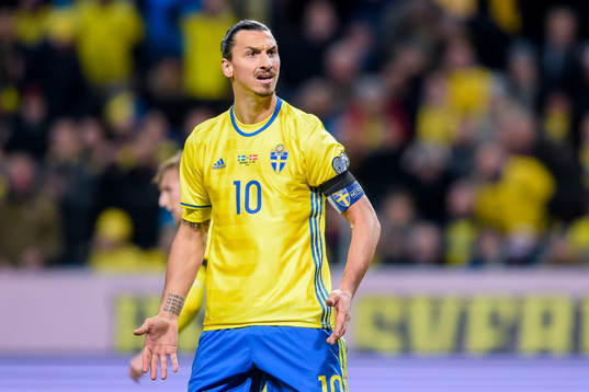 Sveriges Zlatan Ibrahimovic deppar
