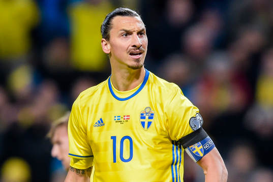 Sveriges Zlatan Ibrahimovic deppar