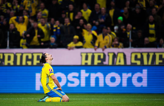 Sveriges Zlatan Ibrahimovic deppar