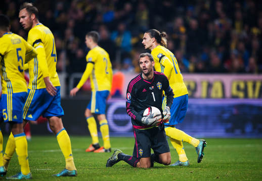 Sveriges målvakt Andreas Isaksson