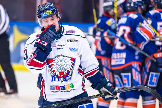 Linköpings Nichlas Hardt deppar