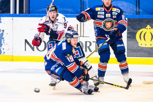 Växjös Tuomas Kiiskinen och Linköpings Anton Karlsson