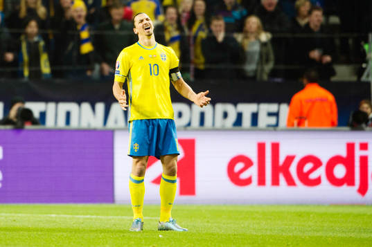 Sveriges Zlatan Ibrahimovic deppar