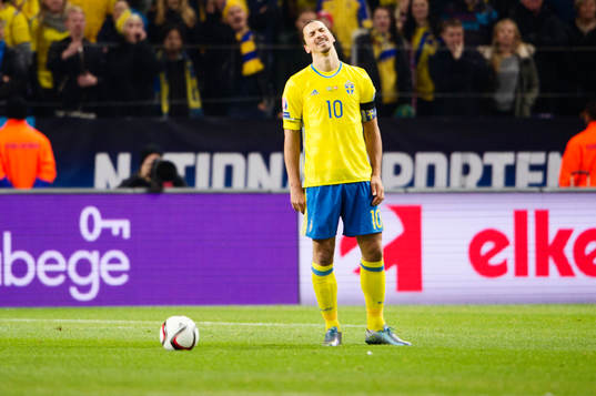 Sveriges Zlatan Ibrahimovic deppar