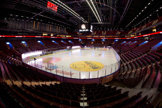 Interiör över Malmö Arena
