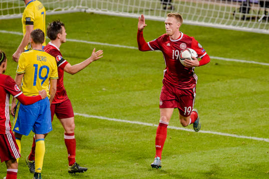 Danmarks Nicolai Jörgensen jublar