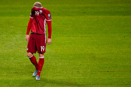 Danmarks Nicolai Jörgensen deppar
