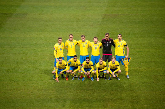 Sveriges Marcus Berg, Andreas Granqvist, Mikael Antonsson,