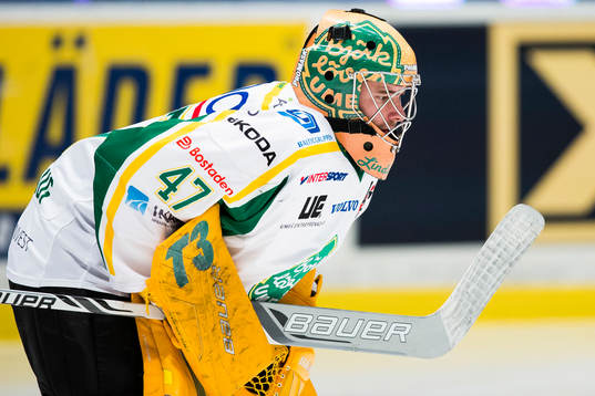 Björklövens målvakt Kevin Lindskoug