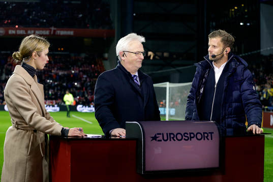 Karin Frick, Hans Backe och Mikael Antonsson i Kanal 5 och
