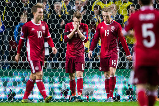 Danmarks Christian Eriksen, Nicklas Bendtner och Nicolai