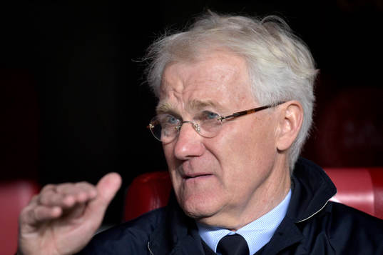 Danmarks förbundskapten Morten Olsen innan fotbollsmatchen