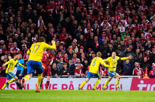 Sveriges Marcus Berg, Pierre Bengtsson, Emil Forsberg och