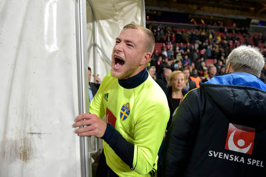 Sveriges John Guidetti jublar