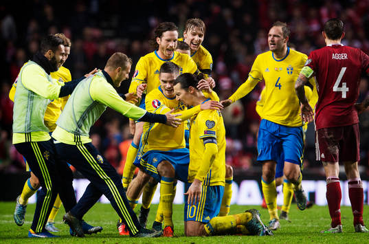 Sveriges Jimmy Durmaz, John Guidetti, Gustav Svensson,