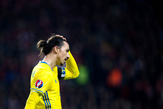Sveriges Zlatan Ibrahimovic deppar