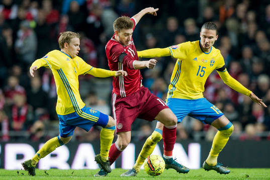 Sveriges Oscar Lewicki och Erik Johansson