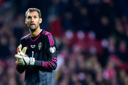 Sveriges målvakt Andreas Isaksson