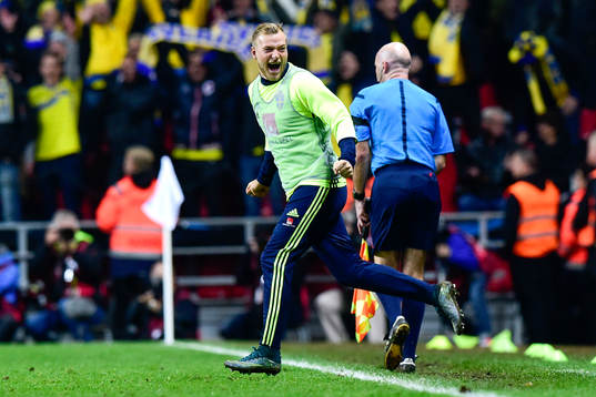 Sveriges John Guidetti jublar