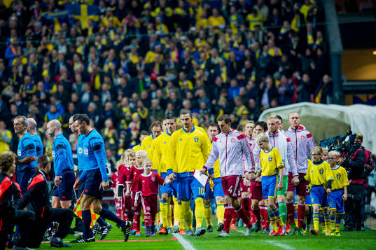 Sveriges spelare med Zlatan Ibrahimovic i täten kommer ut
