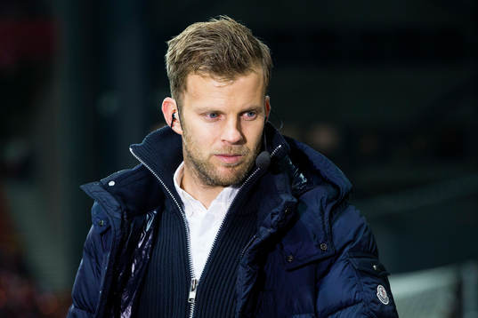s och Eurosports studio innan fotbollsmatchen i EM-kvalets