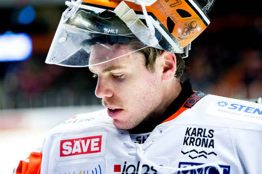 Karlskronas målvakt Linus Fernström