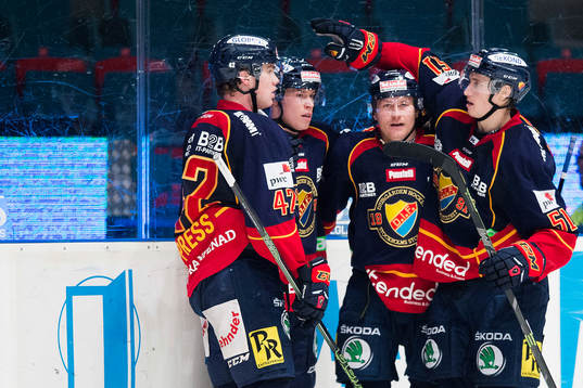 Djurgårdens spelare jublar