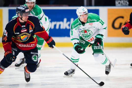 Djurgårdens Alexander Fällström och Rögles Viktor