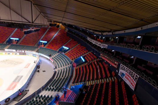 Arena Scandinavium interiört vid Frölundas klack Goa