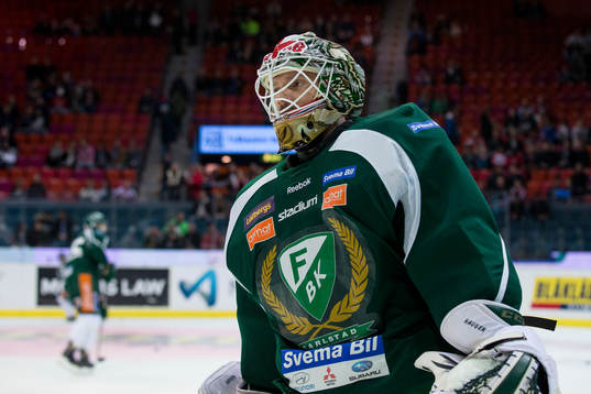 Färjestads målvakt Lars Haugen