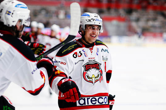 Malmö Redhawks Nils Andersson jublar