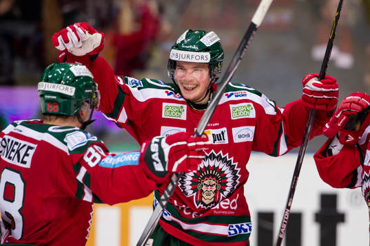 Frölundas Artturi Lehkonen jublar