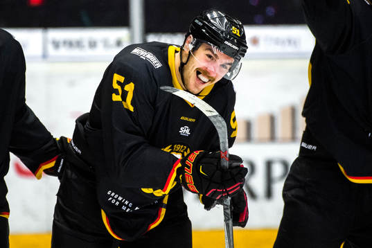 Brynäs Marc Zanetti jublar