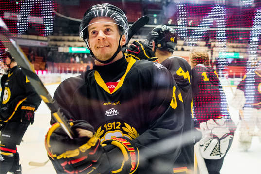Brynäs Jonathan Pudas jublar