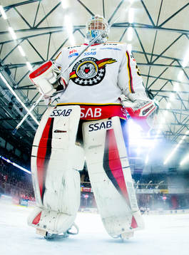 Luleås målvakt Filip Gustafsson