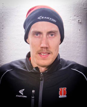 Porträtt på Örebros Marko Anttila med mustach
