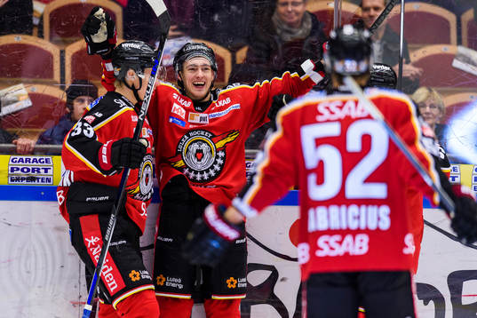 Luleås Johan Forsberg jublar