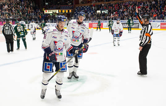 Linköpings Niklas Fogström och Vilmos Gallo deppar