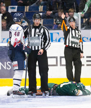 under ishockeymatchen i SHL mellan Färjestad och Linköping