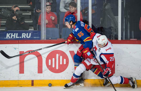 Atte Ohtamaa, Jonas Enlund. Jokerit - Lokomotiv Jaroslav.