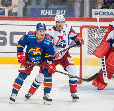 Patrik Hersley. Tomi Mäki (left). Jokerit - Lokomotiv