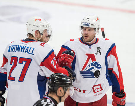 Patrik Hersley. Staffan Kronwall (left). Jokerit -