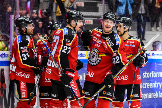 Luleåspelarna jublar
