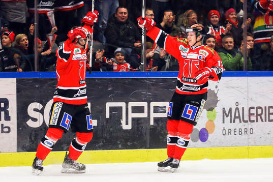 Örebros Jakub Krejcik jublar
