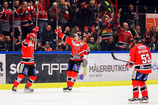 Örebros Jakub Krejcik jublar