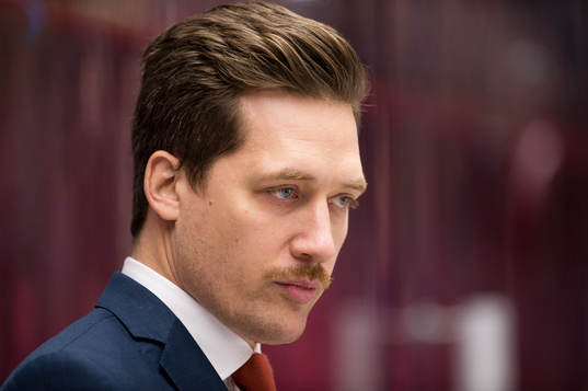 Växjös tränare Sam Hallam