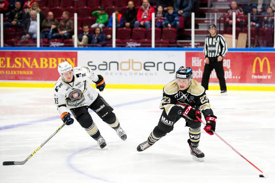 Växjös Patrik Lundh och Malmö Redhawks  Christoffer