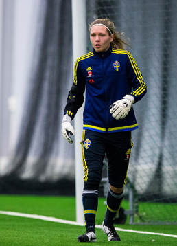Sveriges målvakt Jennifer Falk