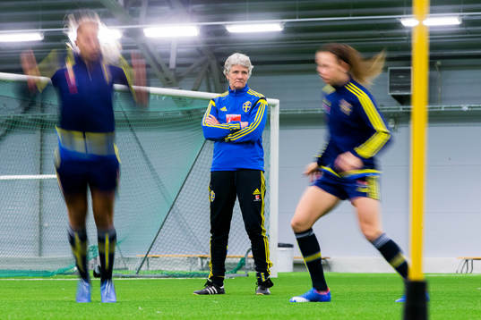 Sveriges förbundskapten Pia Sundhage
