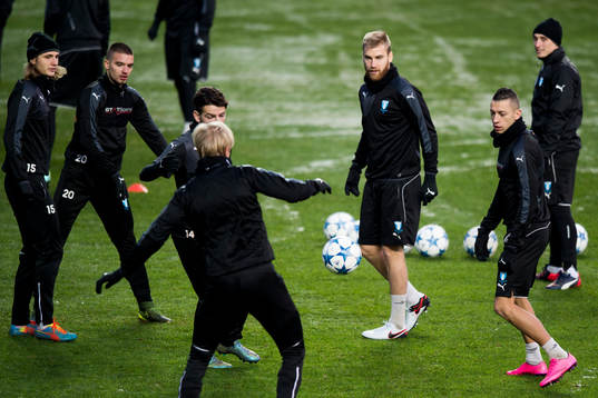 Malmö FFs Pawel Cibicki, Vladimir Rodic, Erdal Rakip,